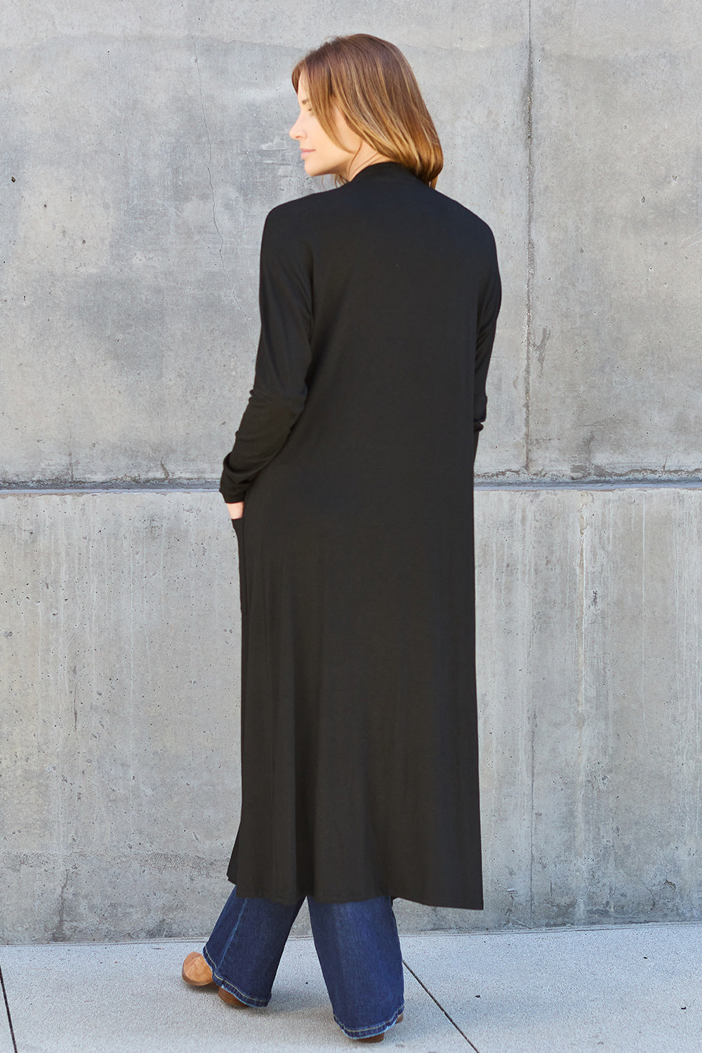 Outerwear_Basic Bae Full Size Open Front Long Sleeve Cover Up