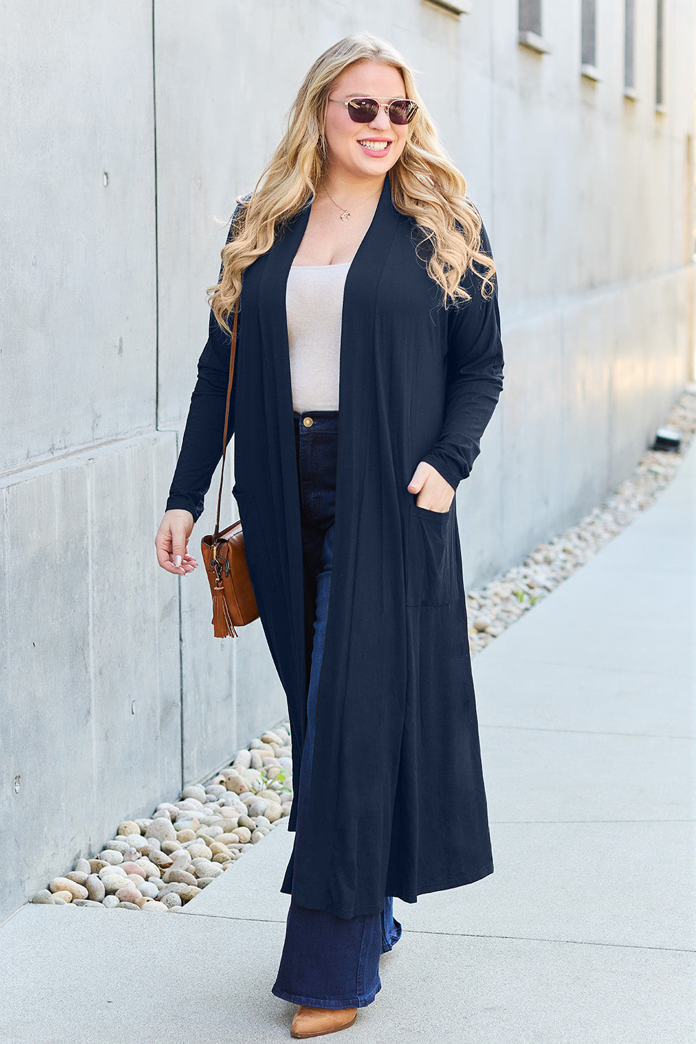 Outerwear_Basic Bae Full Size Open Front Long Sleeve Cover Up