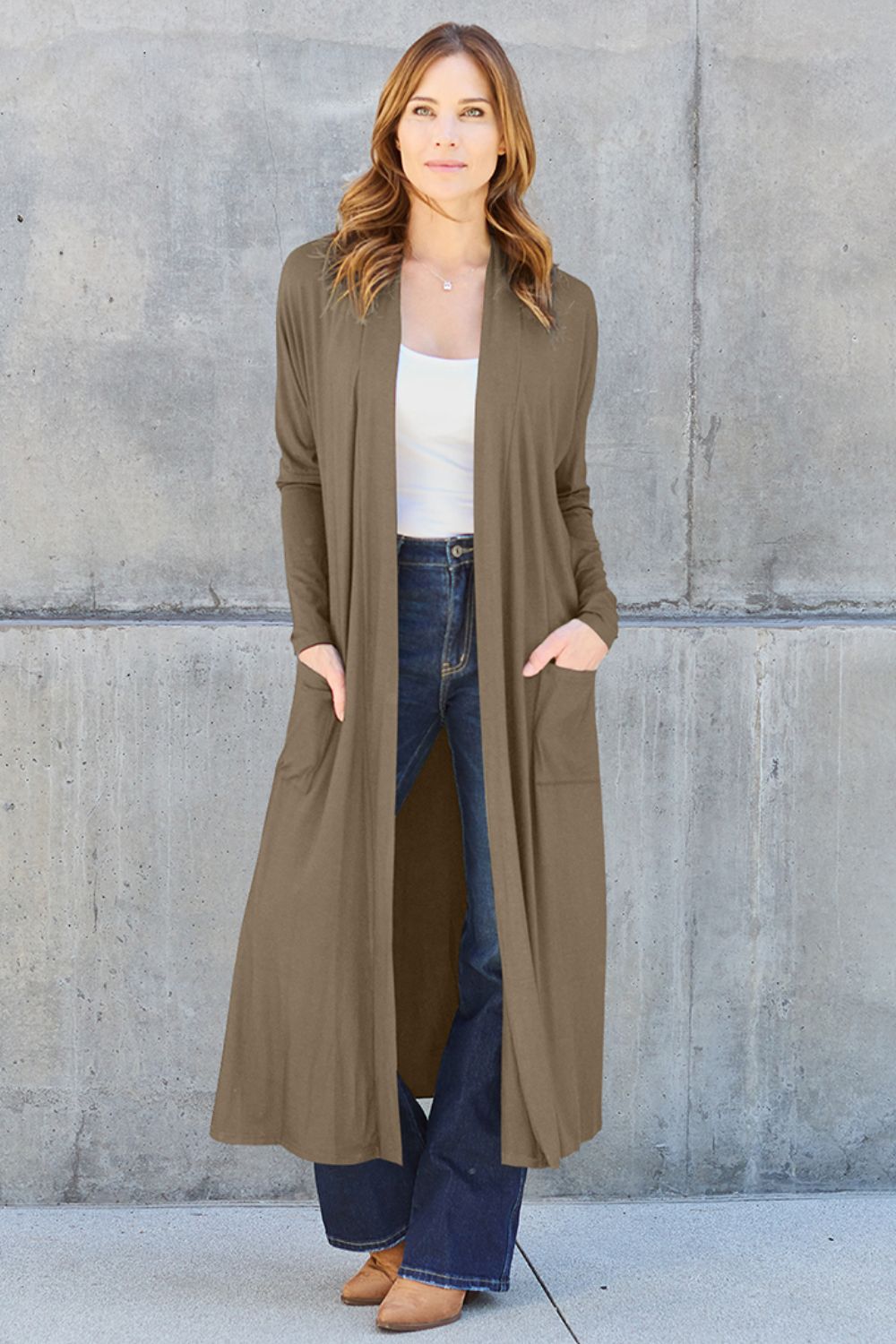 Outerwear_Basic Bae Full Size Open Front Long Sleeve Cover Up