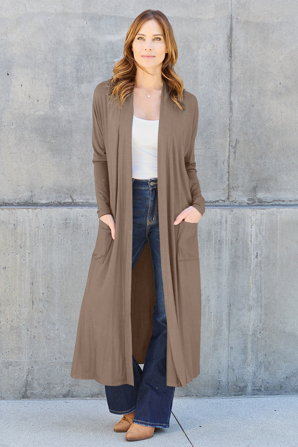 Outerwear_Basic Bae Full Size Open Front Long Sleeve Cover Up