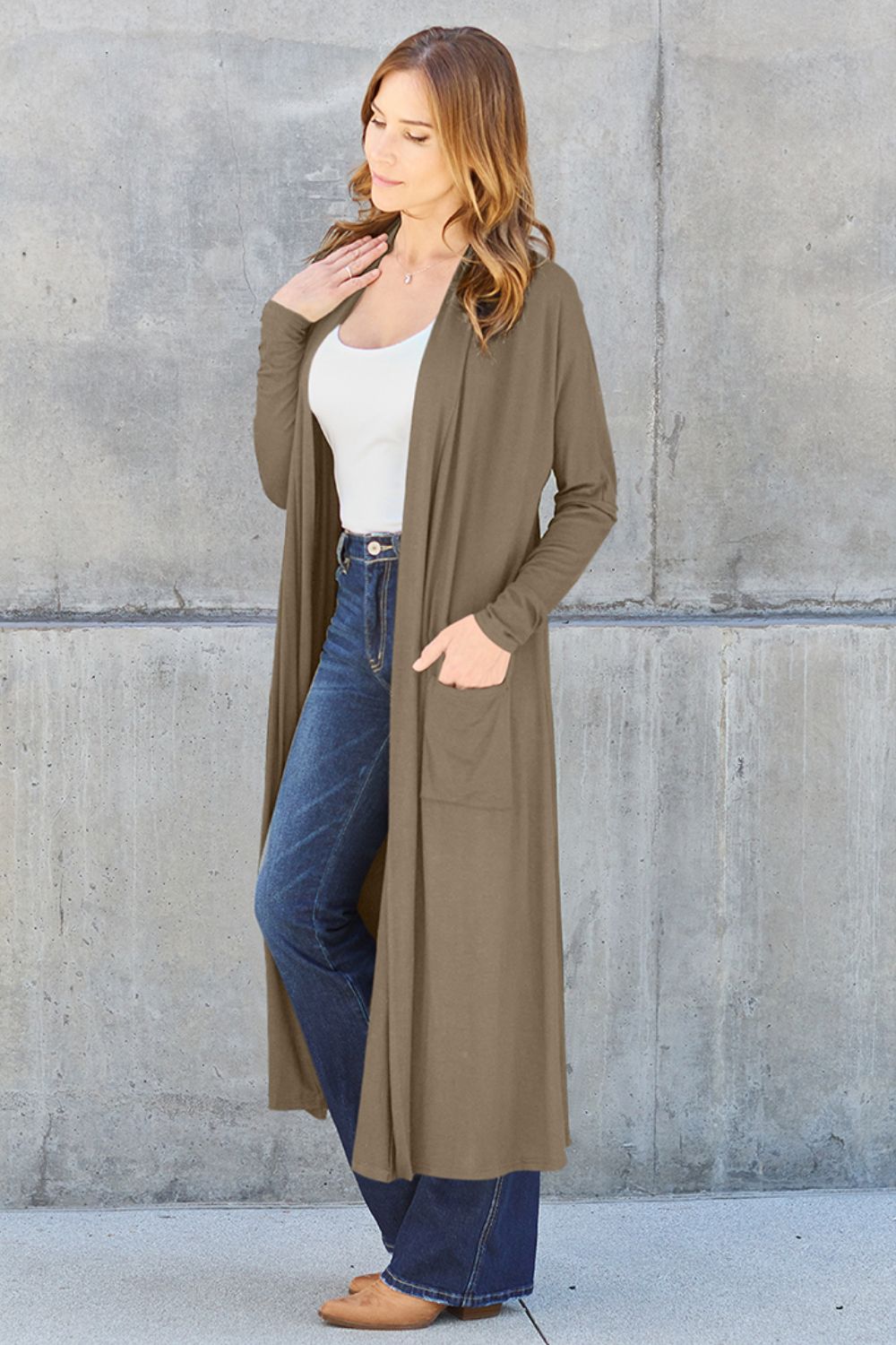 Outerwear_Basic Bae Full Size Open Front Long Sleeve Cover Up