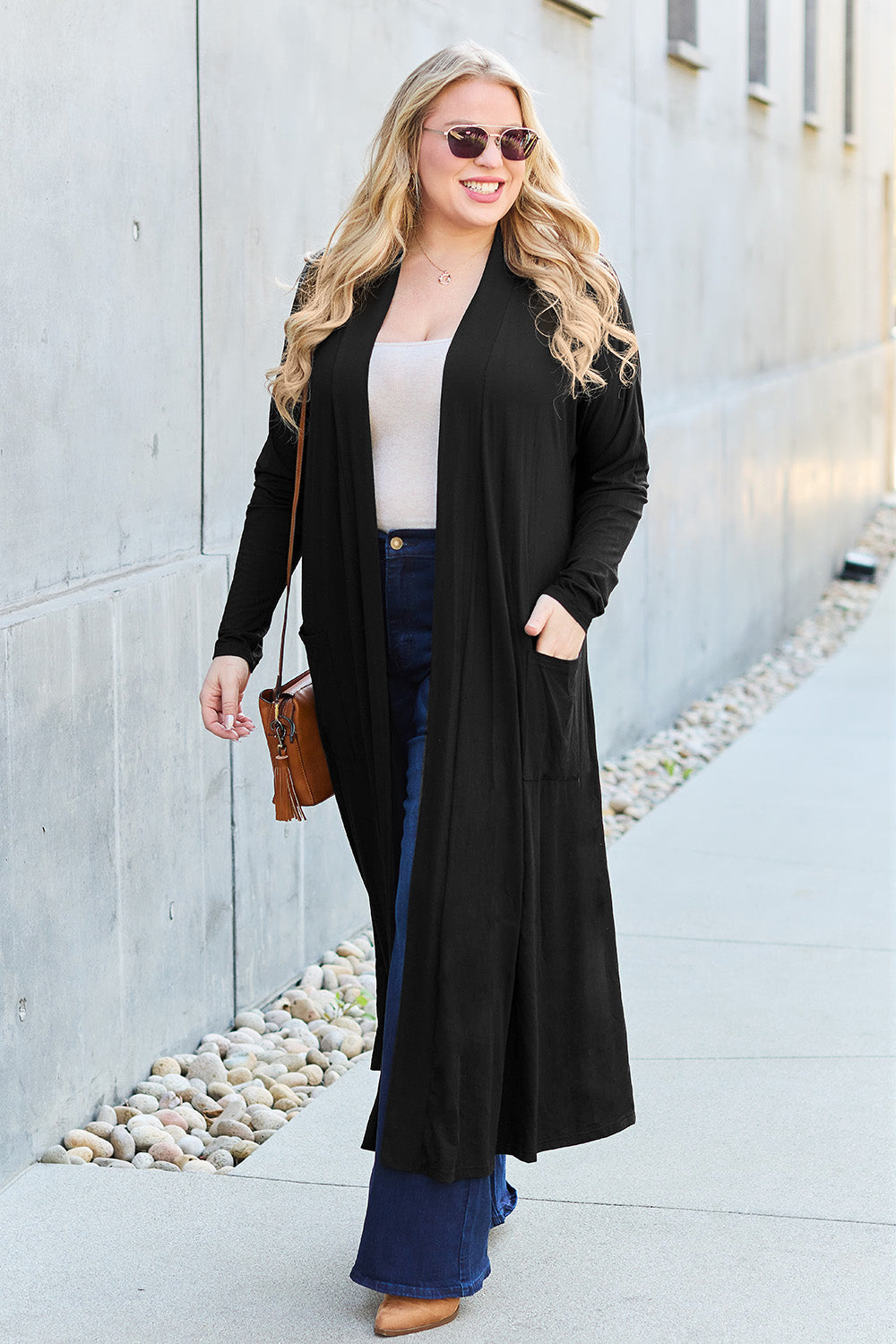 Outerwear_Basic Bae Full Size Open Front Long Sleeve Cover Up