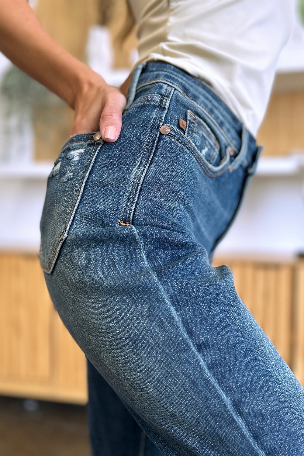 BOTTOM Judy Blue Full Size Tummy Control High Waist Slim Jeans