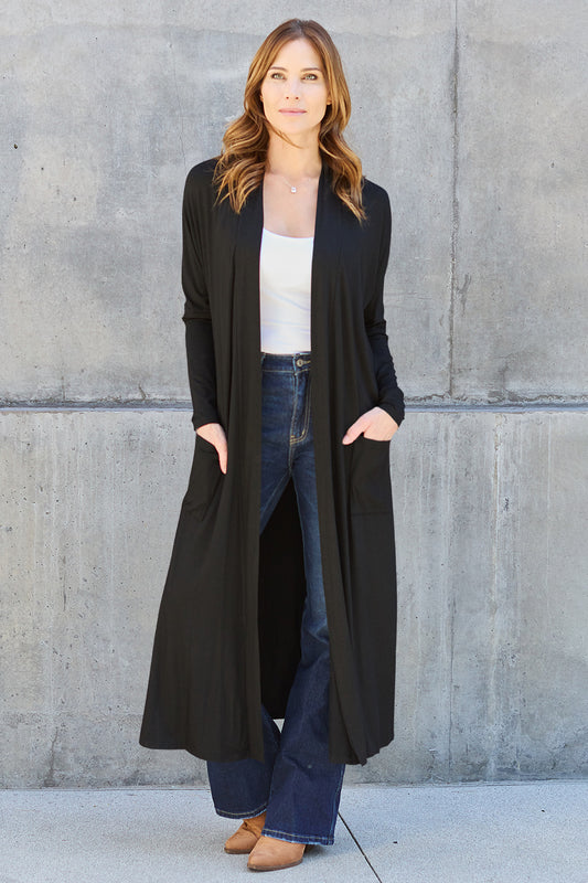 Outerwear_Basic Bae Full Size Open Front Long Sleeve Cover Up