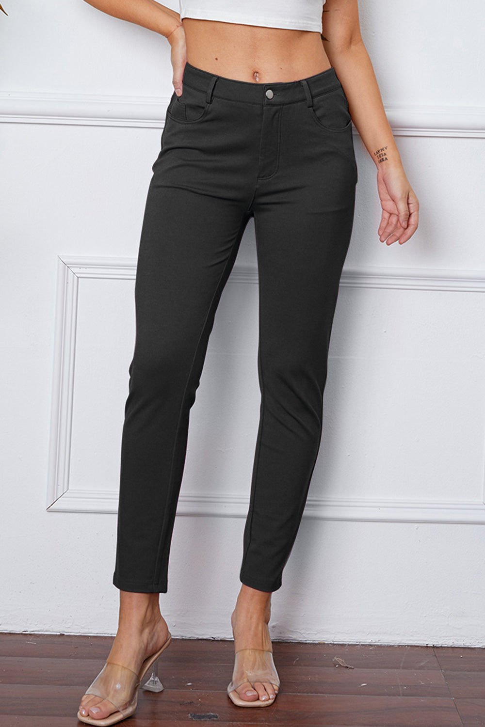 BOTTOM StretchyStitch Pants by Basic Bae