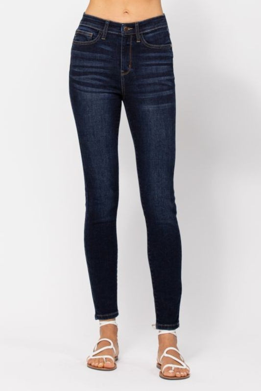 BOTTOM Judy Blue Full Size High Waist Handsand Skinny Jeans